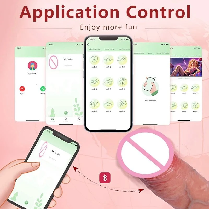 Generic Vibrating Dildo Penis Sleeve App remote control - image 4
