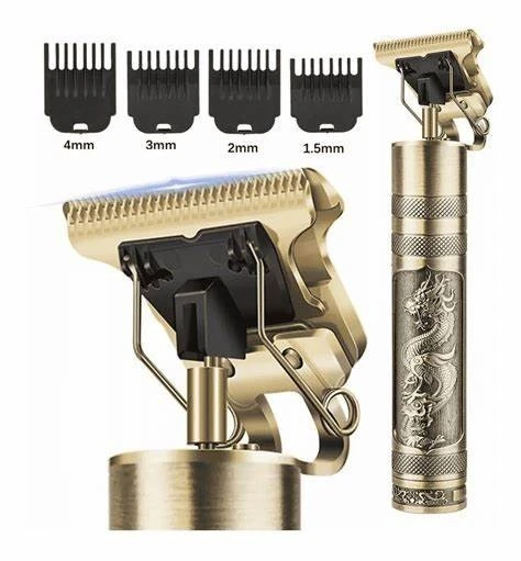 Vintage T9 Rechargeable Hair Trimmer with 4 Clips - image 3