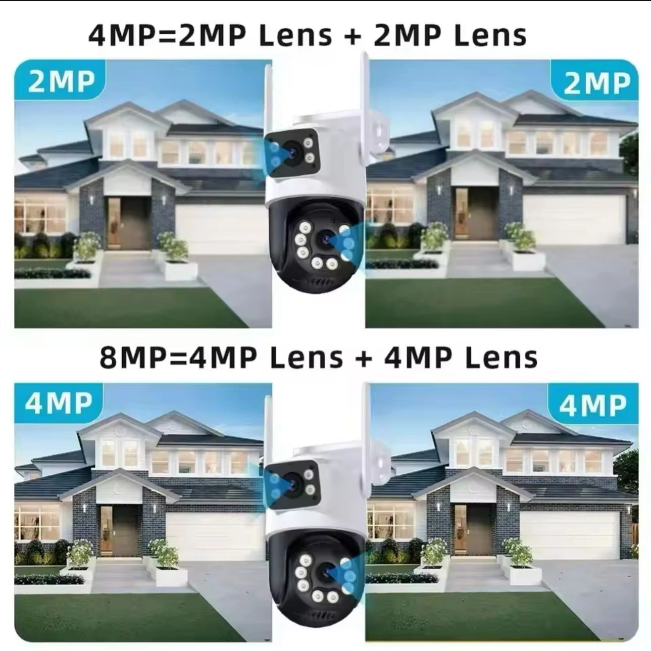 Generic PTZ Camera 6MP Dual Lens WiFi Night Vision - image 2