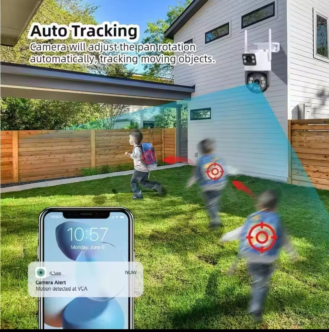 Generic PTZ Camera 6MP Dual Lens WiFi Night Vision - image 5