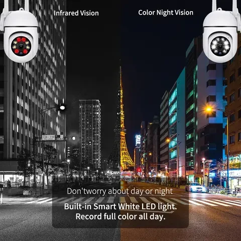 1080P Smart Wifi PTZ IP Camera Color Night Vision - image 2