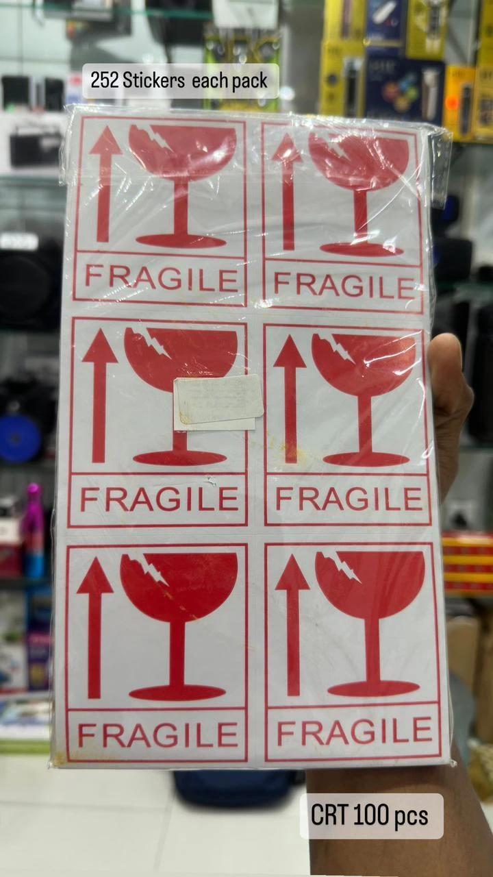 Generic 252pcs Fragile Sticker 7x8.5cm - image 2