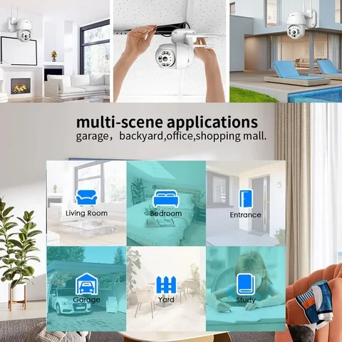 Generic PTZ Auto Tracking WiFi Camera 4MP HD AI Humanoid - image 5