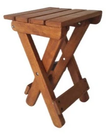 Generic Foldable Stool Treated Rubber Wood - image 3
