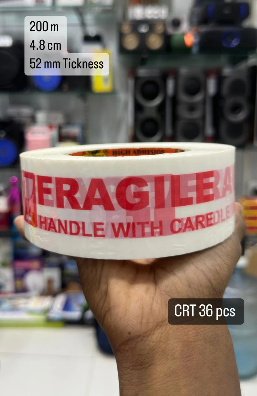 Generic Fragile Tape 200m 4.8cm - image 2