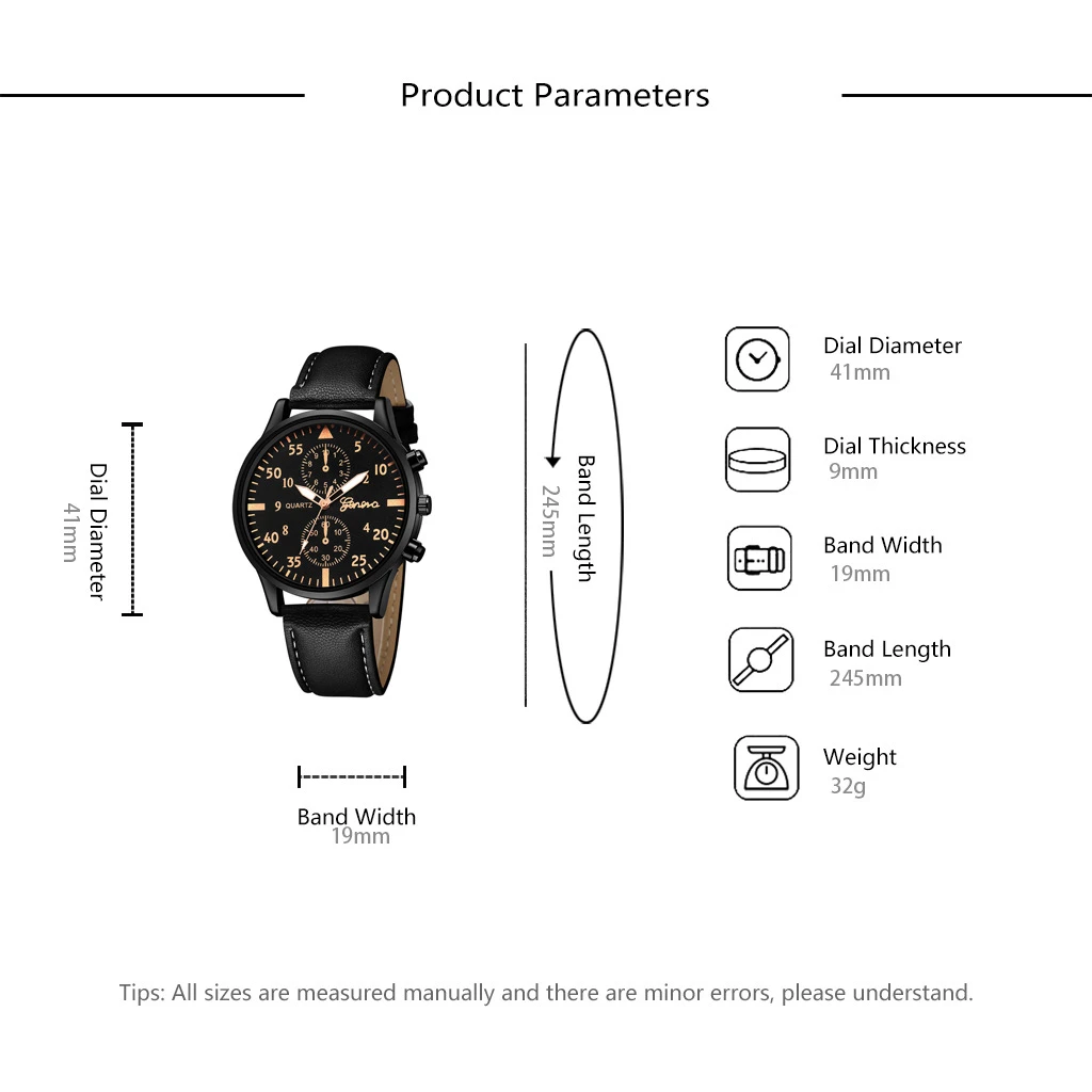 Geneva Business Two-Eye Watches for Men & Women - image 2