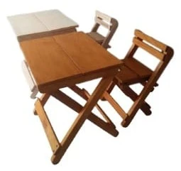 Generic Folding Kids Table & Chair Set Portable