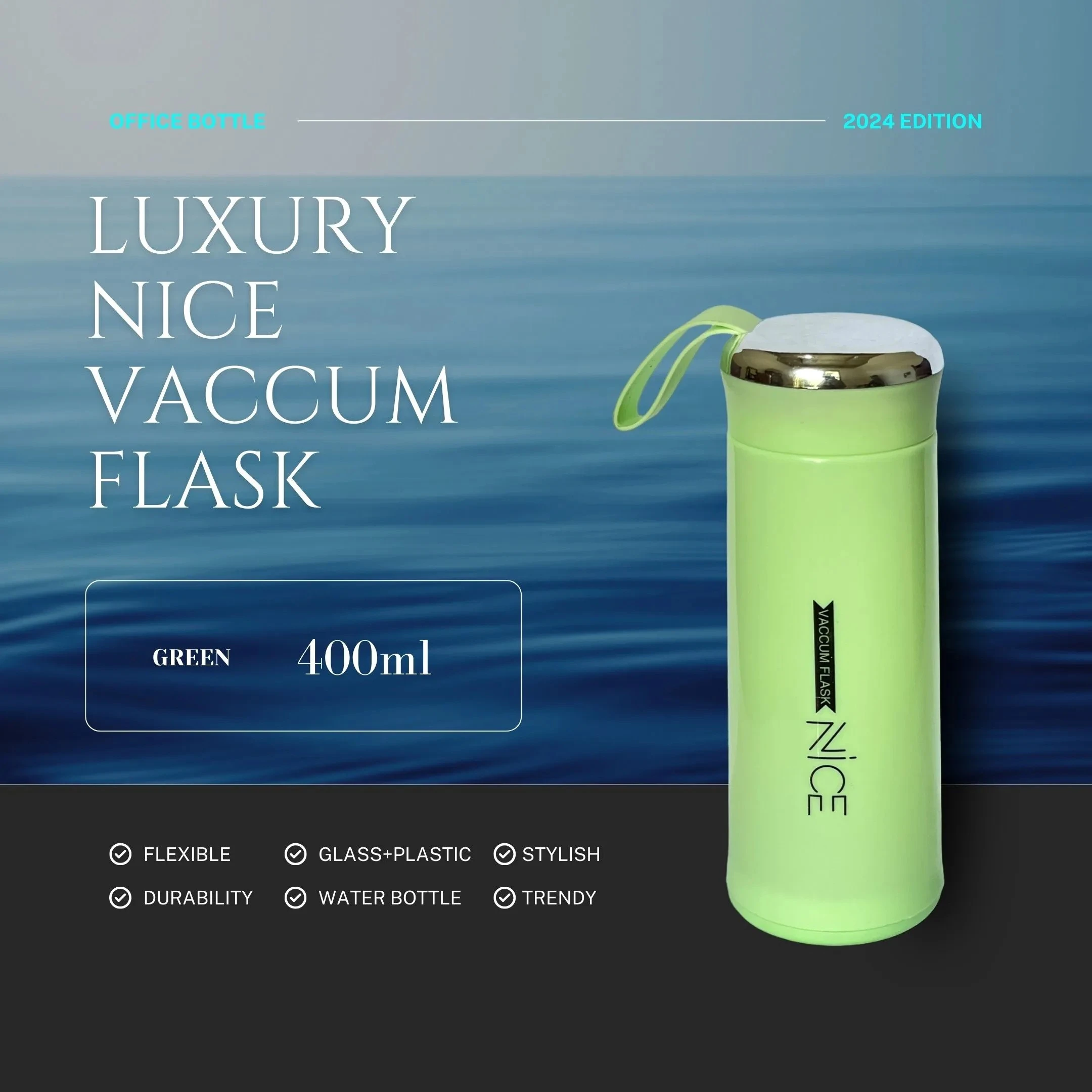 NICE Water Bottle 400ml Glass + Plastic - image 10
