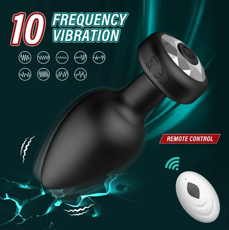 Remote Vibrating Butt Plug Anal Vibrator Sex Toys