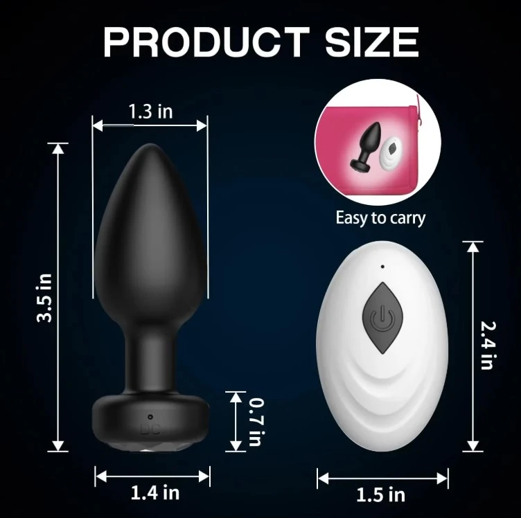 Remote Vibrating Butt Plug Anal Vibrator Sex Toys - image 2