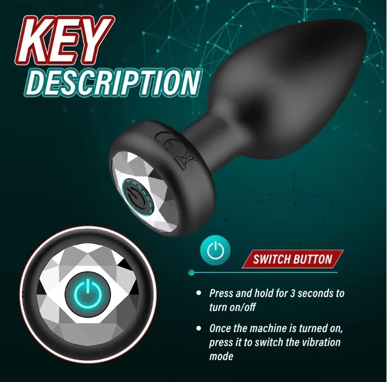 Remote Vibrating Butt Plug Anal Vibrator Sex Toys - image 4