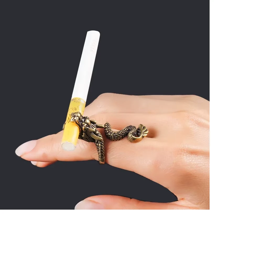 Generic Dragon Cigarette Holder Adjustable Ring Clip - image 3