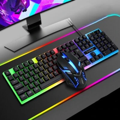 T-Wolf TF200 RGB Gaming Keyboard & Mouse Combo With - image 2