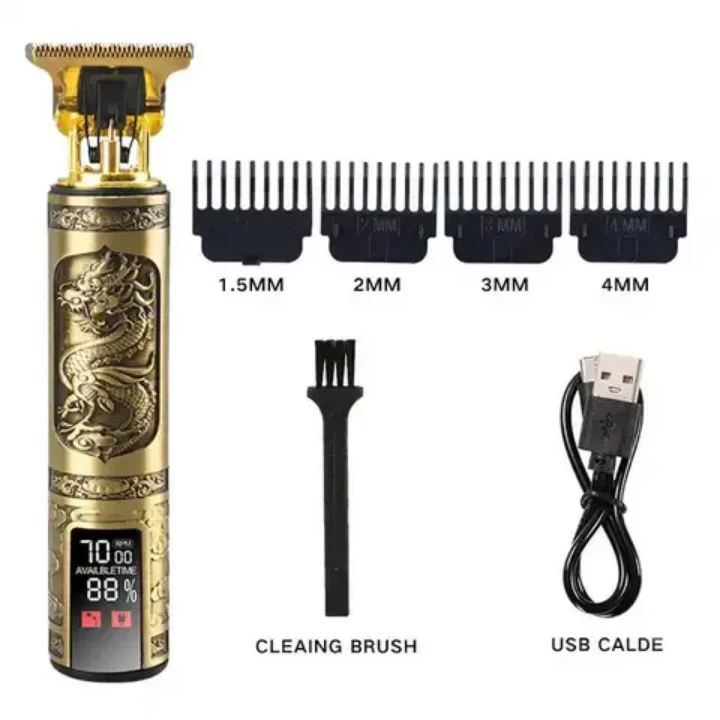 CIBO T9 Trimmer with LED Display USB Alloy Knife Head - image 1