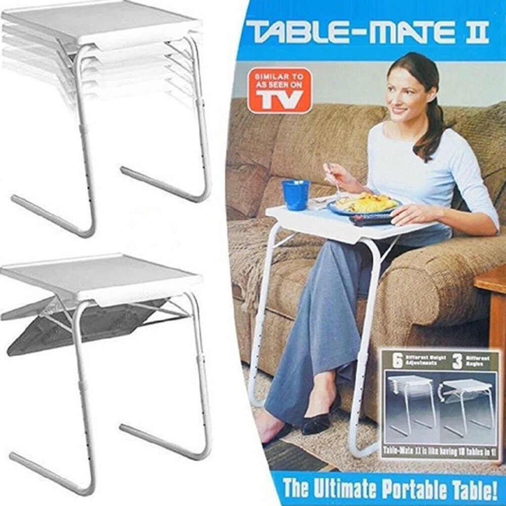 Table Mate II Folding Adjustable Tray Table - image 1