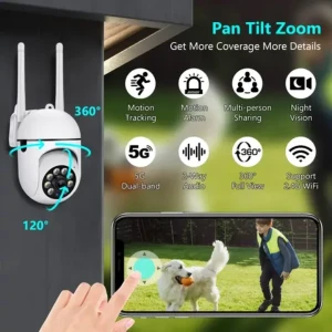 1080P Smart Wifi PTZ IP Camera Color Night Vision