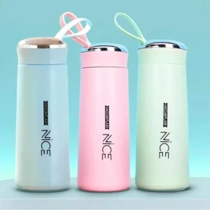 NICE Water Bottle 400ml Glass + Plastic