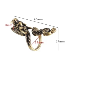 Generic Dragon Cigarette Holder Adjustable Ring Clip