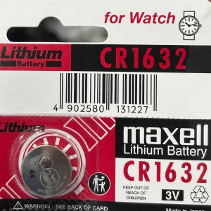 Silver 1 PEC Maxell Lithium CR1632 Battery