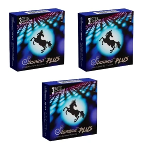 Stamina Plus Delay Dotted Condoms  9Pcs