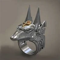 Vintage Egypt Cross Stainless Steel Rings - image 3