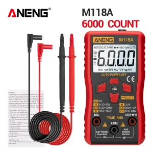ANENG M118A Digital Multimeter Tester Auto True RMS with NCV