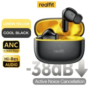 Realfit F3 ANC 38dB Active Noise Cancellation Bluetooth