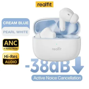 Realfit F3 ANC 38dB Active Noise Cancellation Earbuds