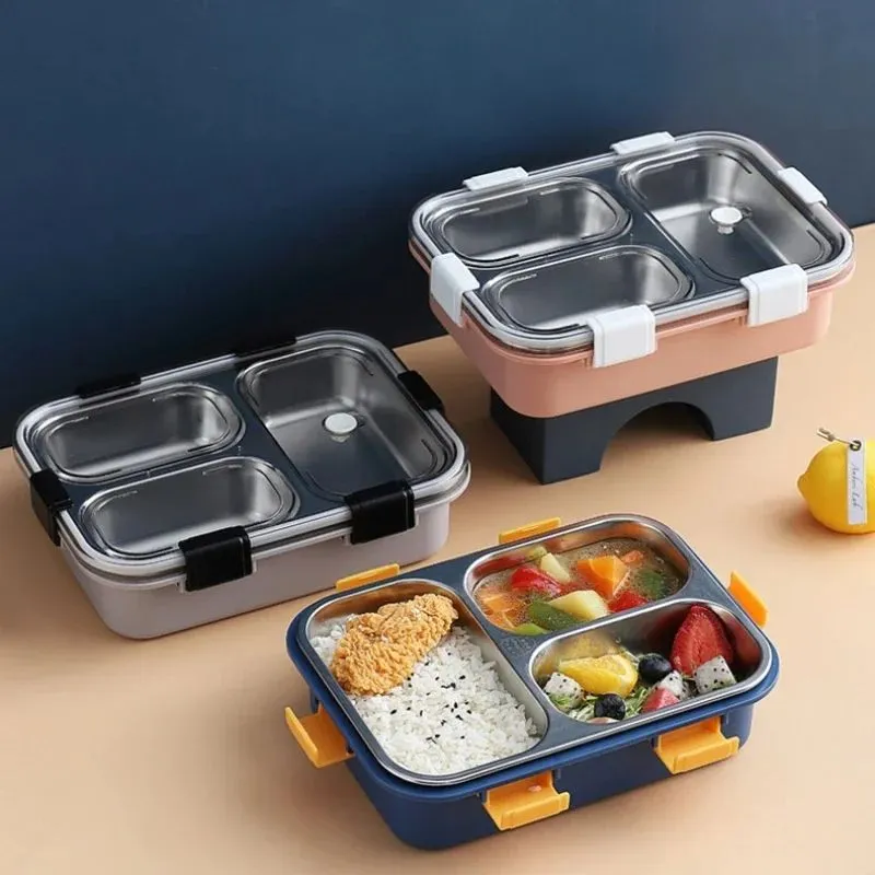 Laxson 3 Compartment Insulated Lunch Box
