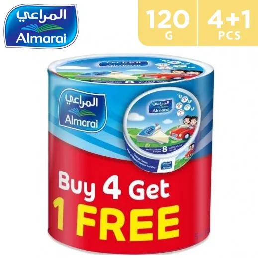 Almarai Triangle Cheese 8S 120 G (4 + 1 Free) - image 1