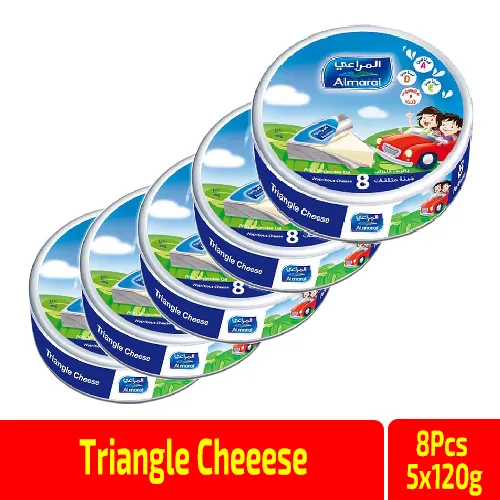 Almarai Triangle Cheese 8S 120 G (4 + 1 Free) - image 2