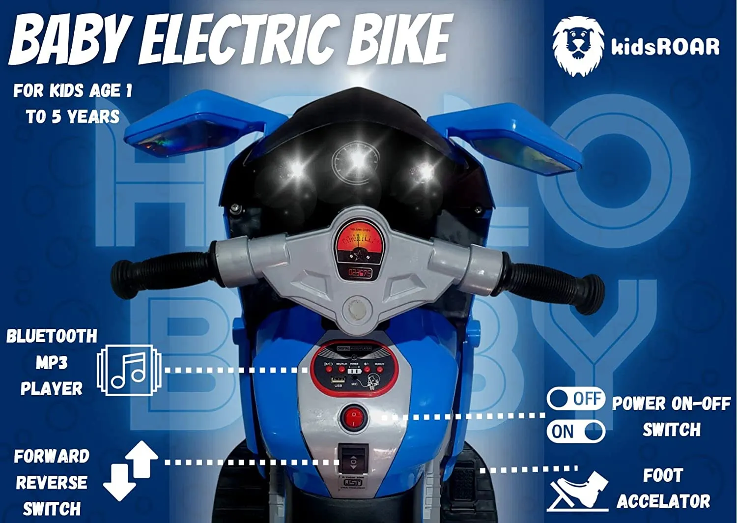 BMW Sports Style Kids Rechargeable Electric Motor Bike - image 4