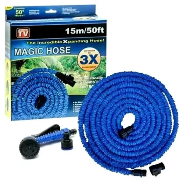Magic Hose 15M/50ft Expandable Blue Flexible - image 1