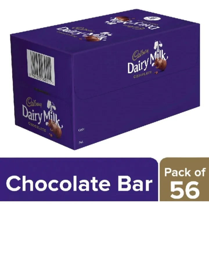 Cadbury Dairy Milk Chocolate Bar 13.2 g Pack of 56