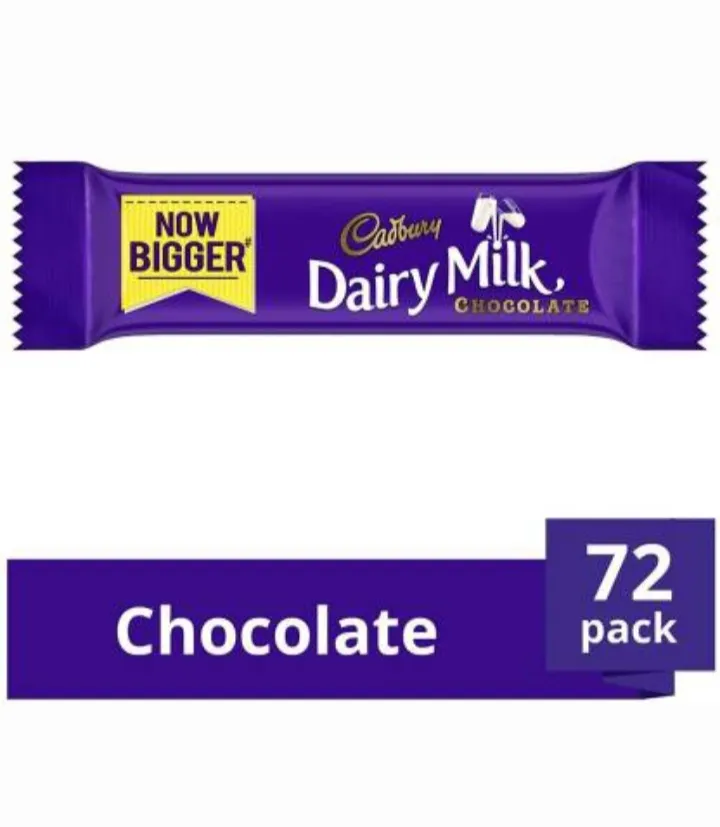 Cadbury Dairy Milk Chocolate Bar 6.6g (Pack of 72) - image 2