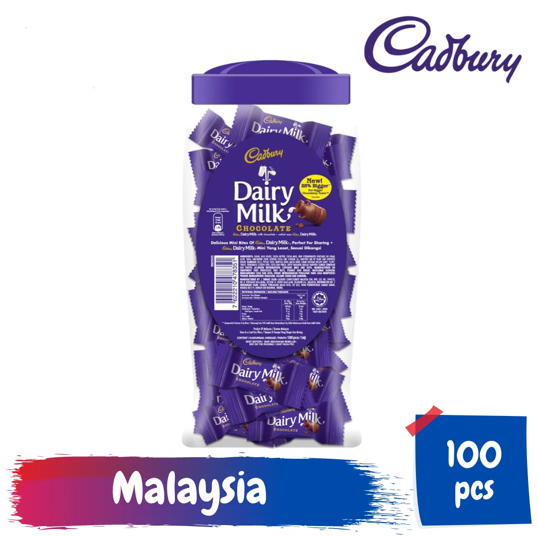 Cadbury Dairy Milk Chocolates Jar 100 Pcs, 450 gram - image 2