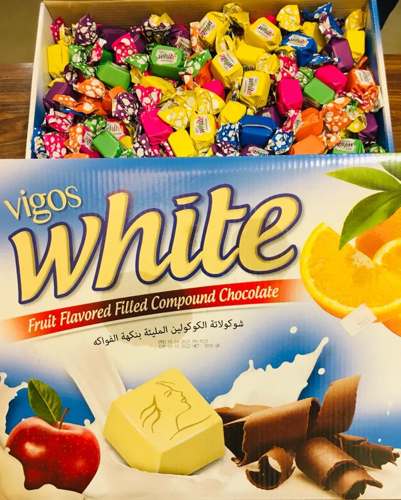 Vigos Chocolate Toffees White Fruit Flavoured Filled Compound - image 2