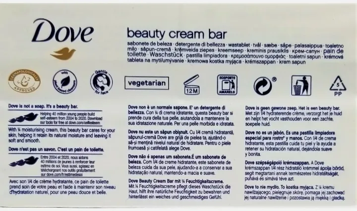 Floral Dove Beauty Cream Bar Soap For Soft, Smooth Skin 100G - image 2