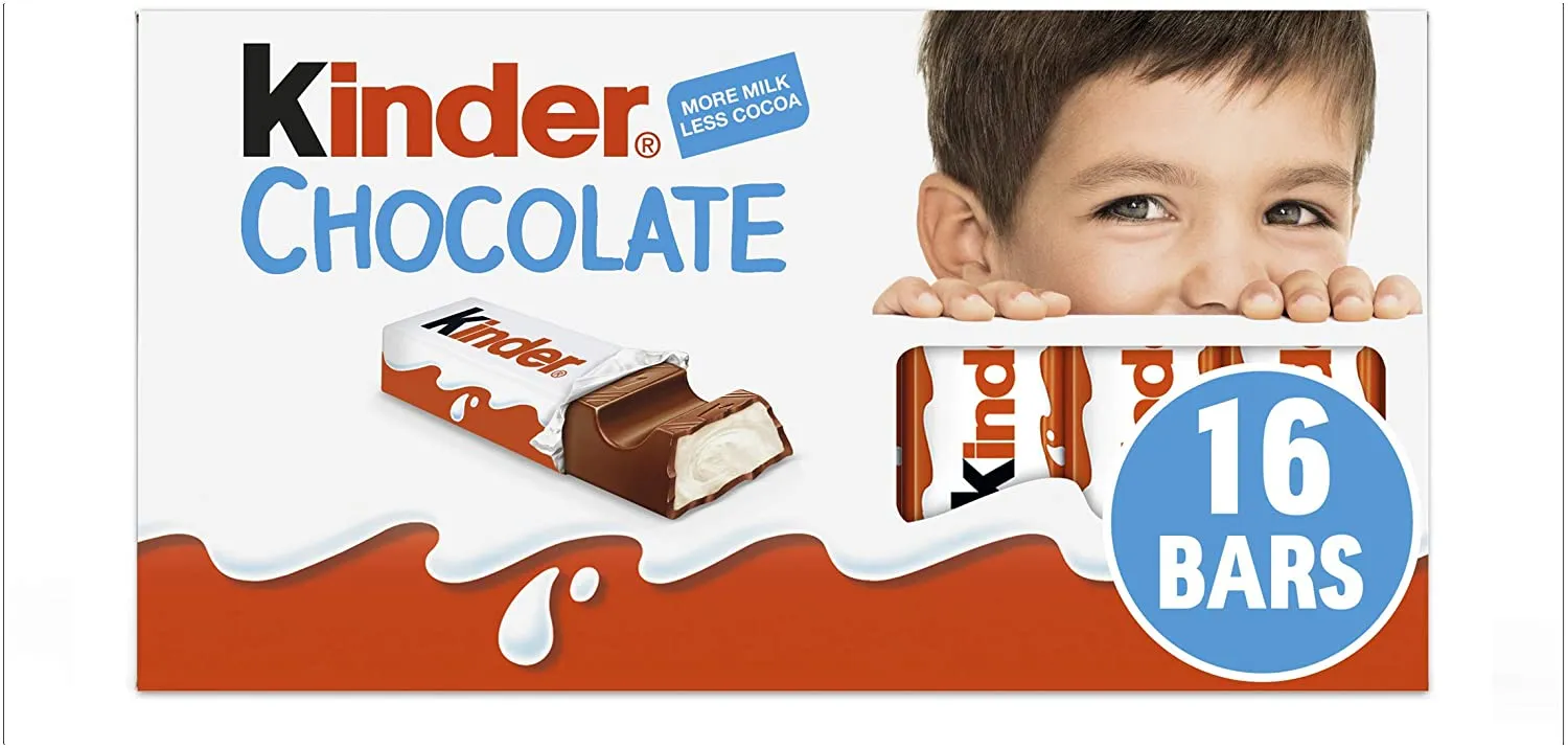 Kinder Chocolate Bars Box 16 Small 12.5g Milk Choc - image 3