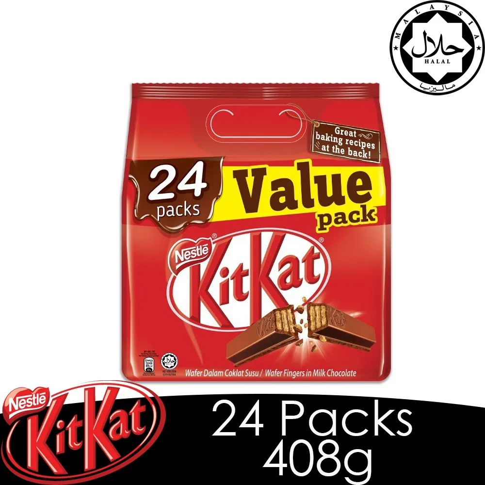 KitKat 17g x 24Packs Wafer Fingers in Milk Chocolate