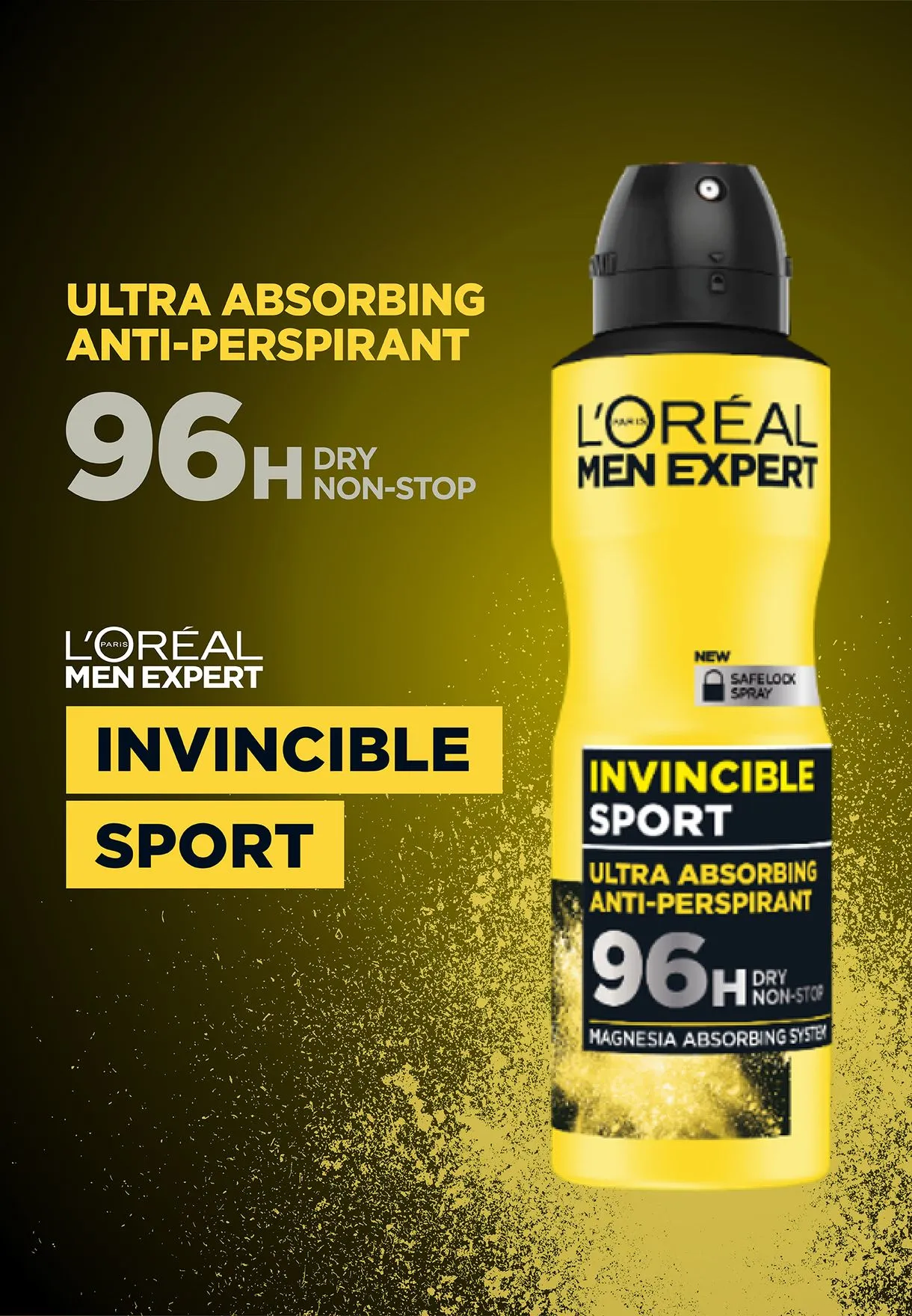 Loreal Paris Men Expert Invincible Sport 96H Anti-Perspirant Deo - image 1
