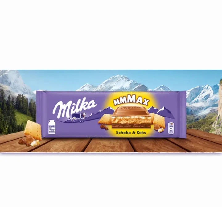 Milka MMMAX Choco & Biscuit Chocolate Bar 300g - image 2