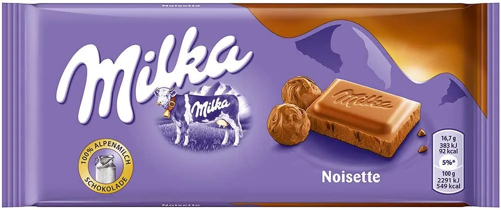 Milka Noisette Chocolate Bar 100g