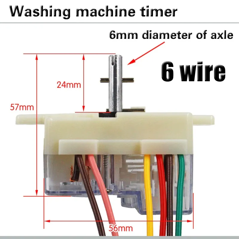 LG Washing Machine 6 Wire Timer Multicolor - image 2
