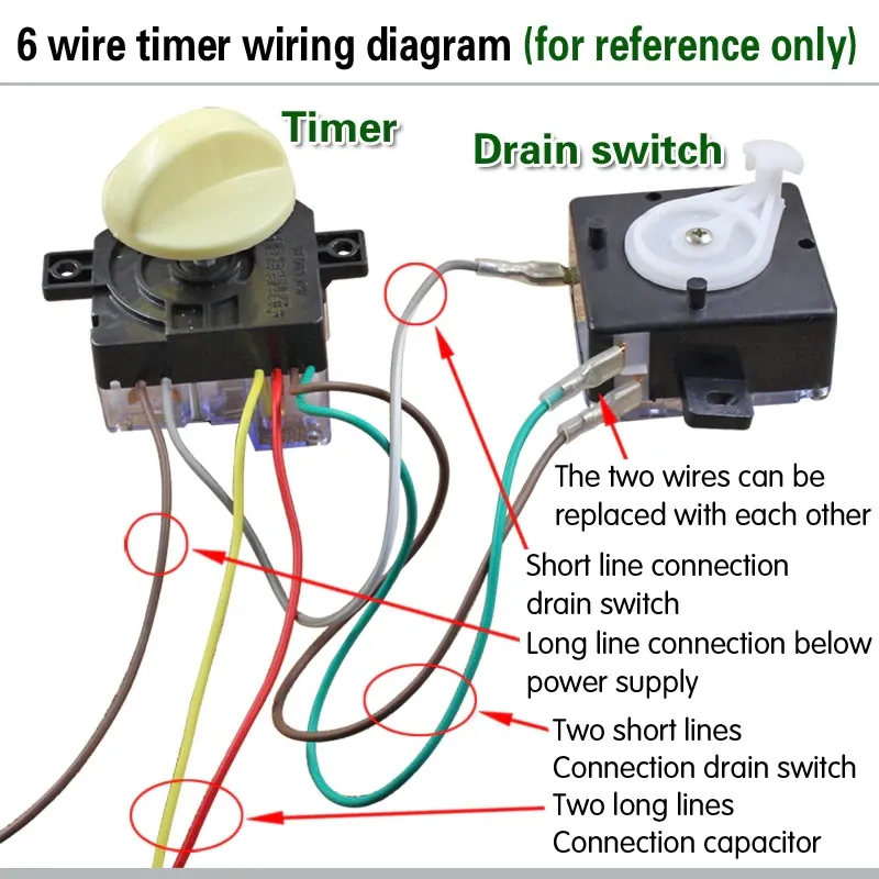 LG Washing Machine 6 Wire Timer Multicolor - image 5