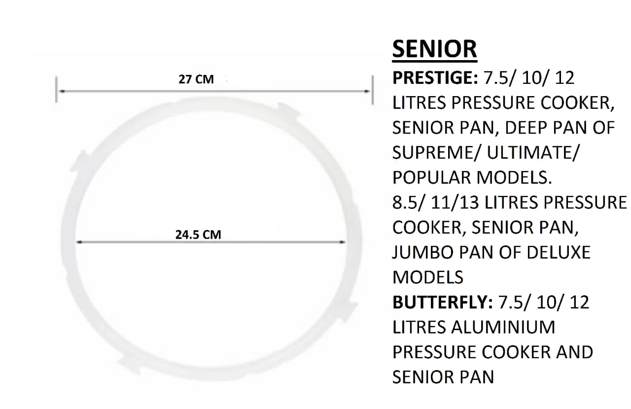 Mayur Pressure Cooker (Senior) Colour Gasket 7.5L