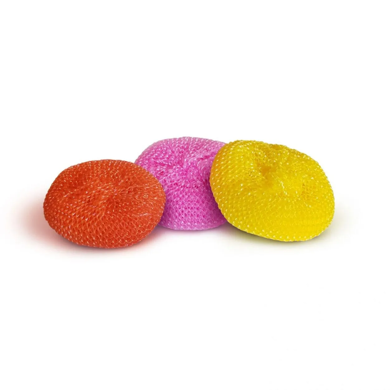 Generic Multicolor Round Plastic Scrubber (Small) - image 2