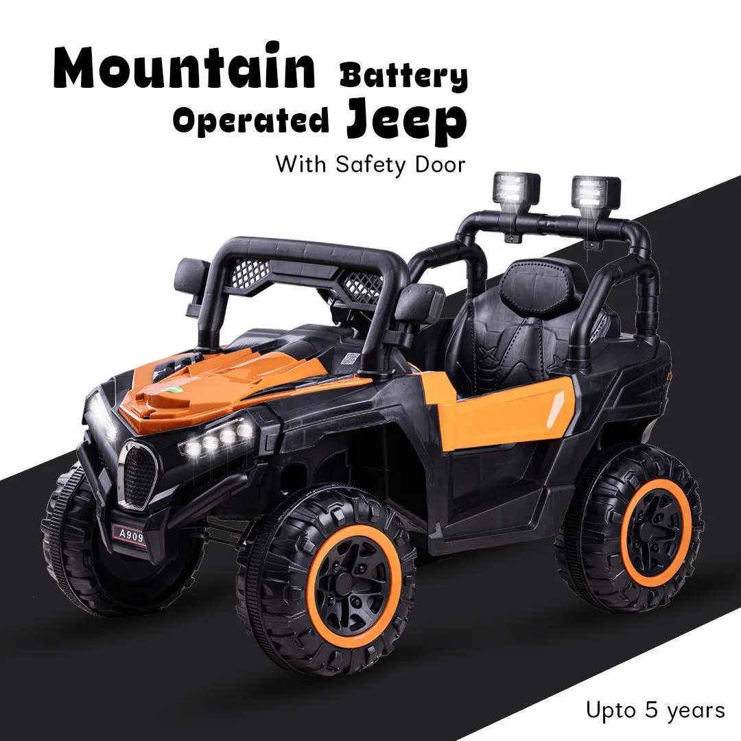 Orange Kids Ride On Electric Jeep One Key Start - image 2