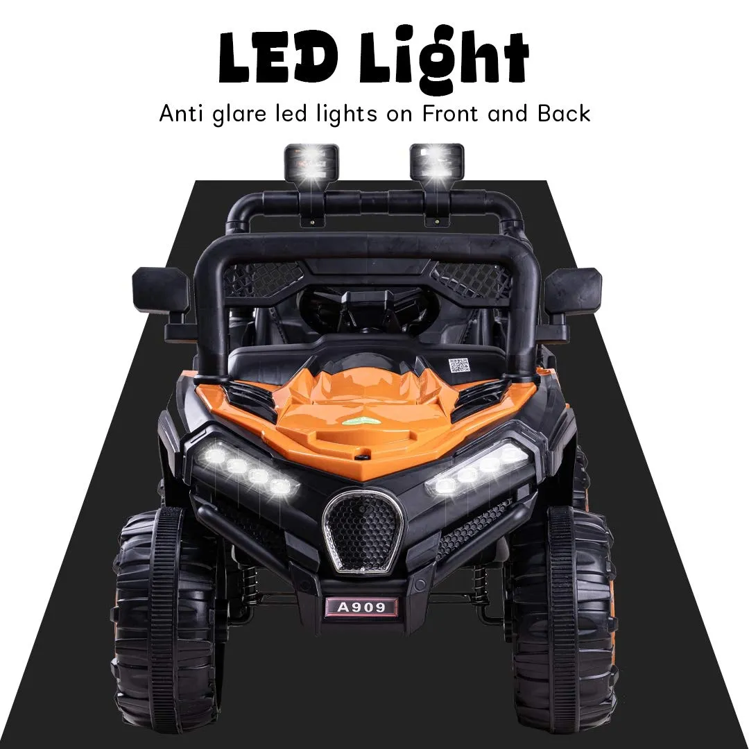 Orange Kids Ride On Electric Jeep One Key Start - image 4