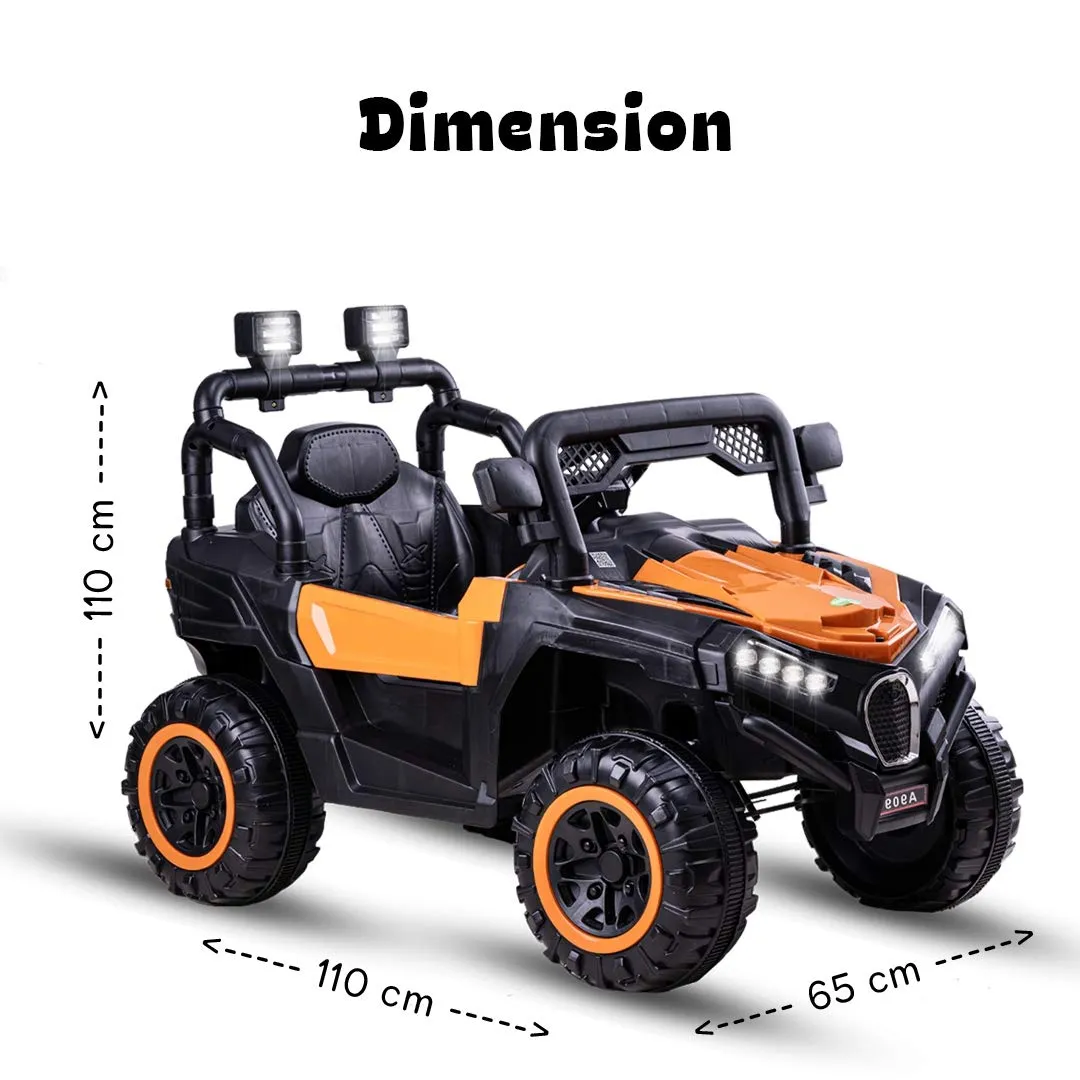 Orange Kids Ride On Electric Jeep One Key Start - image 7